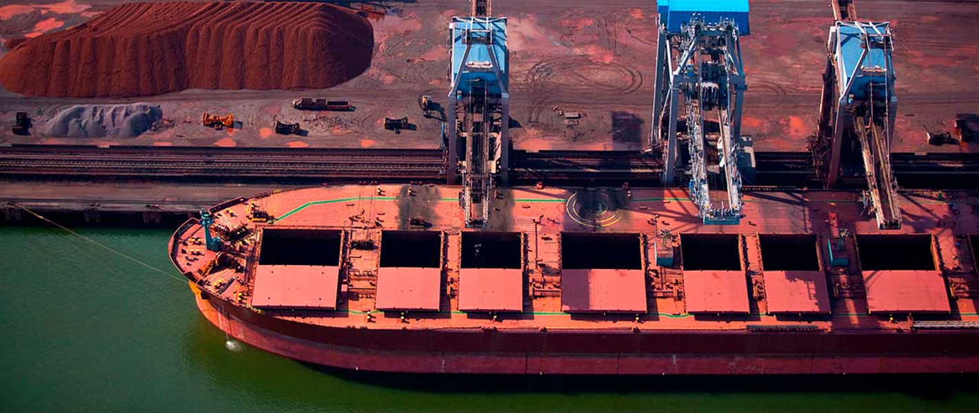 Ladning flydende p&aring; bulkskibe